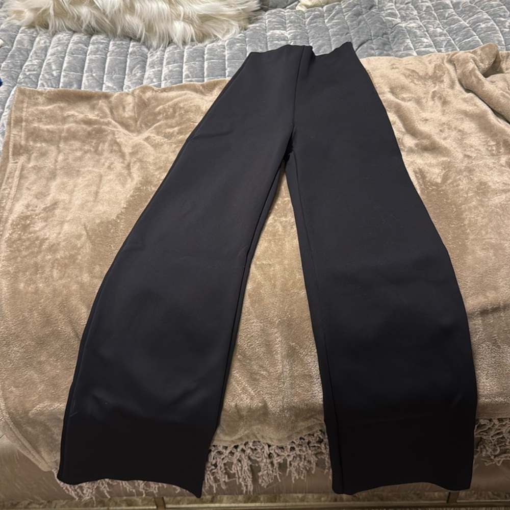 Black Commando wide leg pants